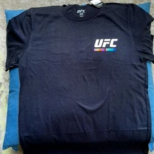 UFC Graphic T Shirt Front and Back Size Medium Black Men's Shirt